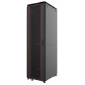 Mirsan Шафа напольна Mirsan GTV 19" 42U 600x600, RAL 9005 (MR.GTV42U66DE.01)