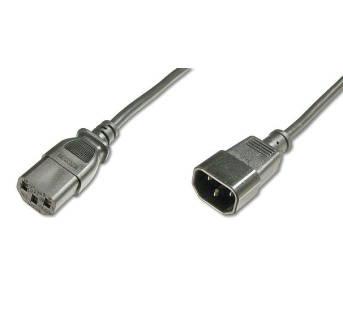 Digitus Кабель живлення C13 to C14 1.8m Digitus (AK-440201-018-S)