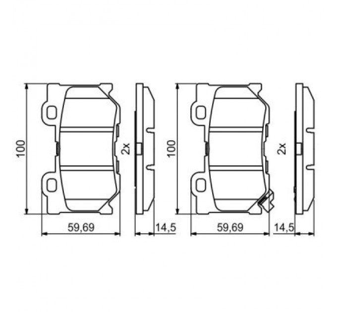 Bosch Гальмівні колодки Bosch 0986494863