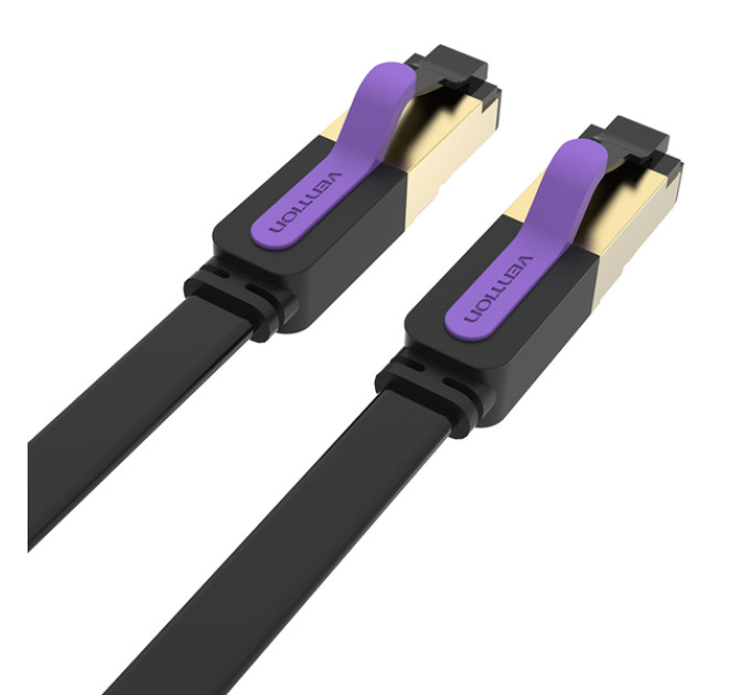 Vention Патч-корд Vention CAT7 SSTP Ethernet, 1 m, Black (ICABF)