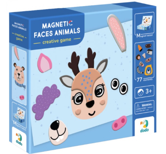 DoDo Настільна гра DoDo Магнітна Мордочки (200209)