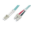 Digitus Оптичний патчкорд Digitus LC/UPC-SC/UPC,50/125,OM3,duplex,10m (DK-2532-10/3)