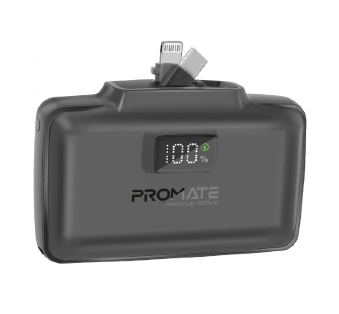 Promate Батарея універсальна Promate 10000mAh PD/20W (powerup-10duo.black)