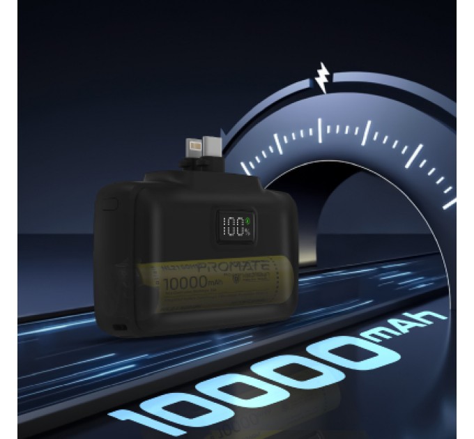 Promate Батарея універсальна Promate 10000mAh PD/20W (powerup-10duo.black)