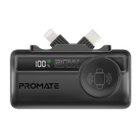 Батарея універсальна Promate 5000mAh PD/20W, Apple Watch charging (powerup-trio.black)