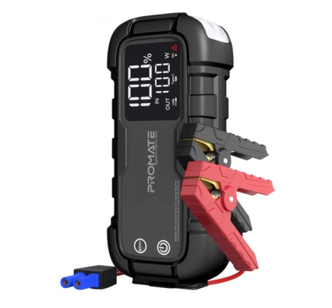 Promate Пуско зарядний пристрій Promate 20000mAh PD/45W, QC3.0, 2000A, Flashlight (sparktank-20)