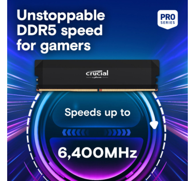 Crucial Модуль пам'яті для комп'ютера DDR5 64GB (2x32GB) 6400 MHz Micron (CP2K32G64C40U5B)