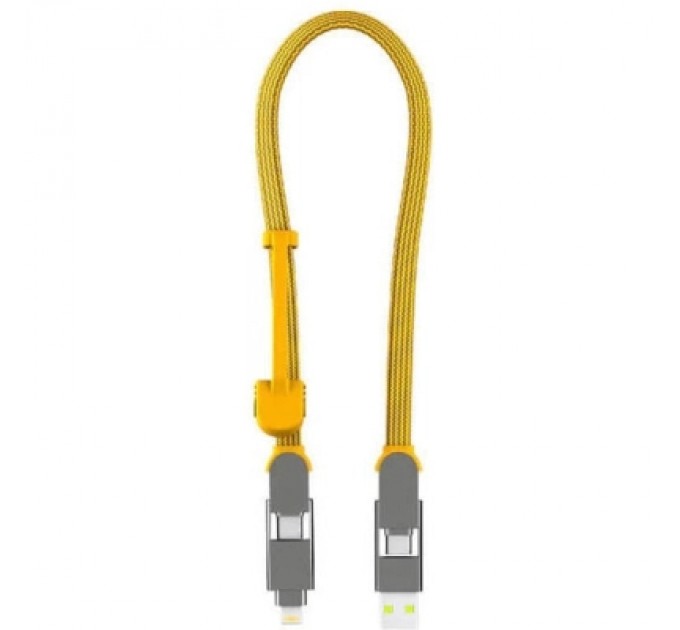 Rolling Square Дата кабель 6in1 inCharge XL 0.3m yellow Rolling Square (XLS03R)