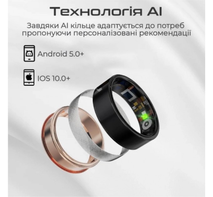 HIFuture Смарт-кільце HiFuture Future Ring2 10 Titanium Silver (futurering2-10.titaniumsilver)
