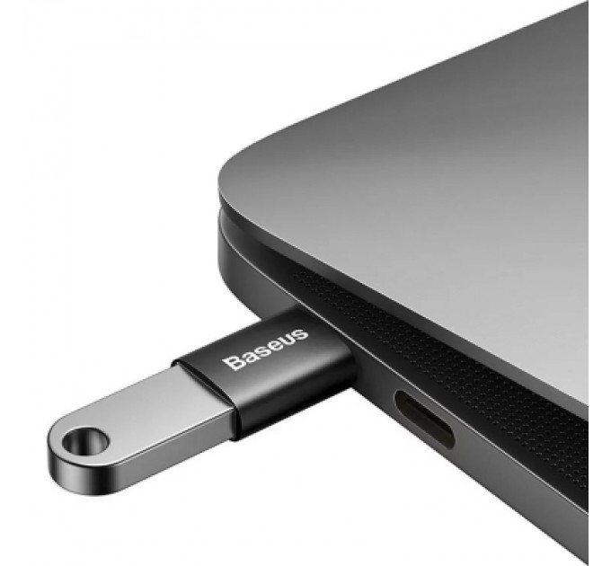 Baseus Перехідник OTG USB 3.1 AF to USB-C black Baseus (ZJJQ000001)