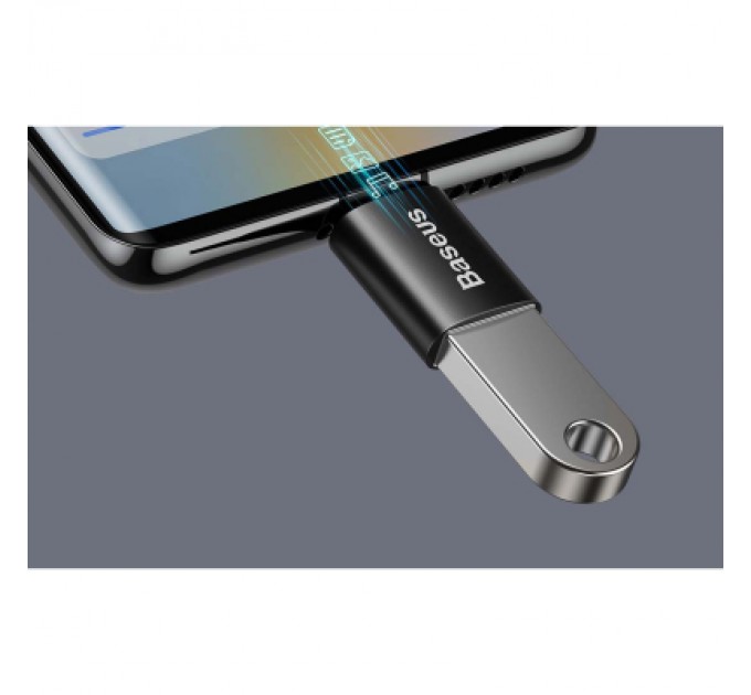 Baseus Перехідник OTG USB 3.1 AF to USB-C black Baseus (ZJJQ000001)