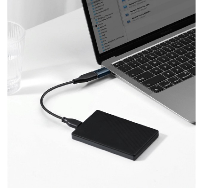 Baseus Перехідник OTG USB 3.1 AF to USB-C blue Baseus (ZJJQ000003)