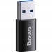 Baseus Перехідник USB 3.1 M to USB-C F black Baseus (ZJJQ000101)