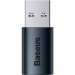 Baseus Перехідник USB 3.1 M to USB-C F blue Baseus (ZJJQ000103)