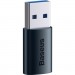 Baseus Перехідник USB 3.1 M to USB-C F blue Baseus (ZJJQ000103)
