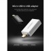 Ugreen Перехідник OTG USB 2.0 AF to Micro 5P US195 white Ugreen (30529)