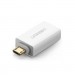 Ugreen Перехідник OTG USB 2.0 AF to Micro 5P US195 white Ugreen (30529)