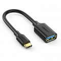 Ugreen Перехідник OTG USB 3.0 AF to USB-C US154 black Ugreen (30701)