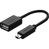 Перехідник OTG USB 2.0 AF to Mini 5P 0.1m US249 black Ugreen (10383)