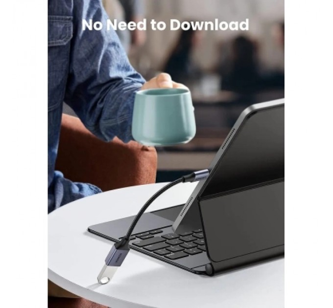 Ugreen Перехідник OTG USB 3.0 AF to USB-C 0.1m US378 black Ugreen (70889)