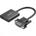 Ugreen Перехідник VGA M to HDMI F CM513 black Ugreen (50945)