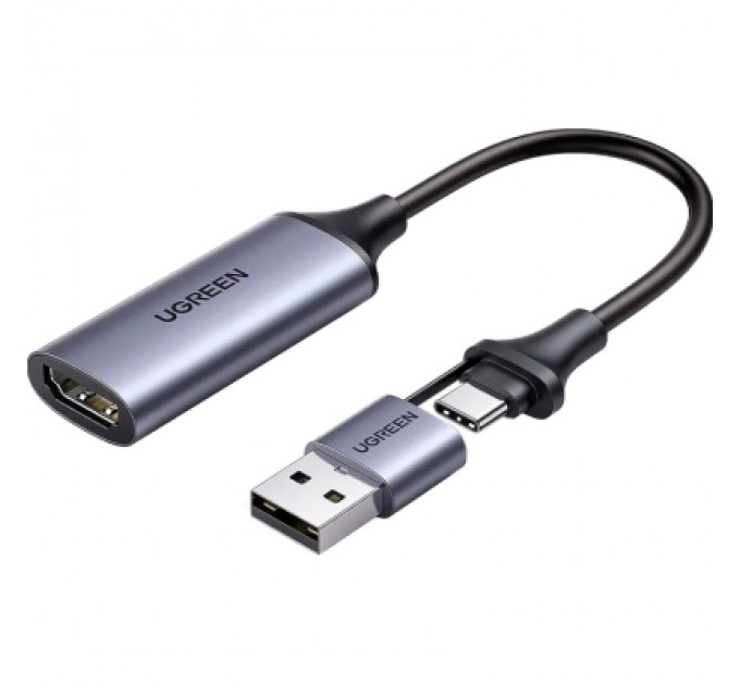 Ugreen Перехідник USB/USB-C to HDMI 4K/60Hz Ugreen (40189)