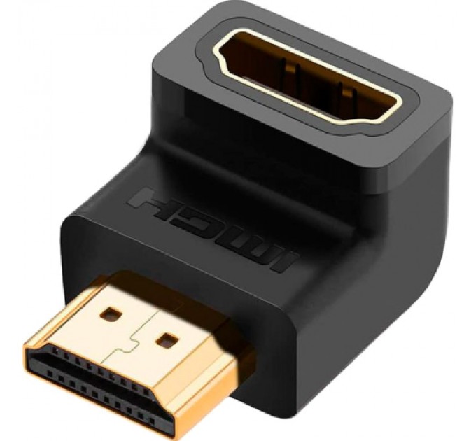 Ugreen Перехідник HDMI M to HDMI F 90° corner Down HD112 black Ugreen (20109)