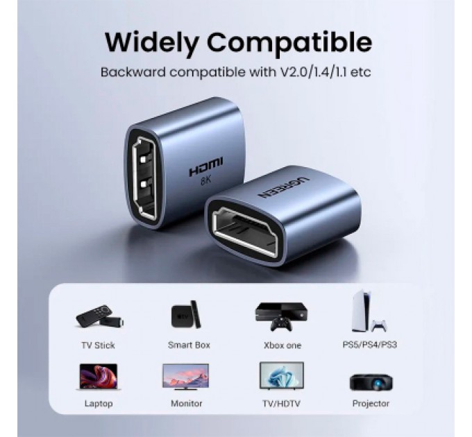 Ugreen Перехідник HDMI F to HDMI F 8K black Ugreen (90592)