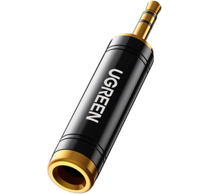 Ugreen Перехідник 3.5mm M to 6.35mm F AV168 black Ugreen (60711)