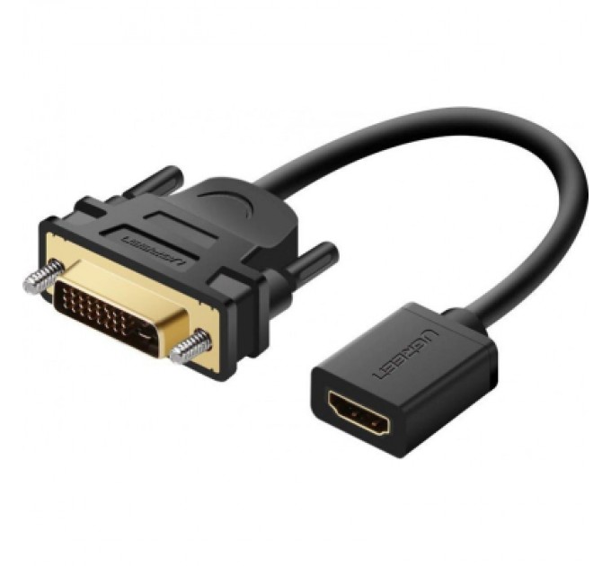Ugreen Перехідник DVI M to HDMI F 0.22m black Ugreen (20118)
