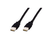 Кабель для передачі даних USB 2.0 AM/AM 3.0m Assmann (AK-300100-030-S)