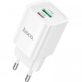 HOCO Зарядний пристрій HOCO C149A Charm 1xUSB-C PD30W + 1xUSB QC3.0 White (6942007630337)