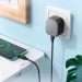 HOCO Зарядний пристрій HOCO CS32A Rise 1xUSB-C PD20W + 1xUSB QC3.0 Black (6942007617451)