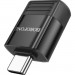 BOROFONE Перехідник BV18 USB to USB-C M USB3.0 Black BOROFONE (6941991104015)