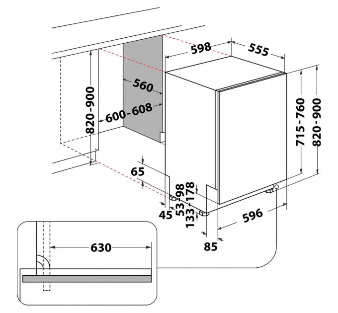 Whirlpool Посудомийна машина Whirlpool W8I HF58 TU
