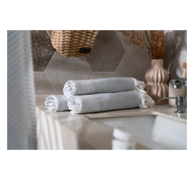 Ardesto Рушник Ardesto SPA 90х180см 100% бавовна, сірий (ART2690GR)