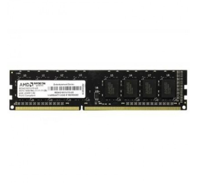 AMD Модуль пам'яті для комп'ютера DDR3 4GB 1600 MHz AMD (R534G1601U1S-U)