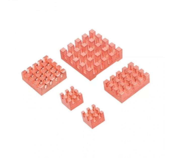 KUONGSHUN Радіатор охолодження KUONGSHUN Комплект для Raspberry Pi 5, 5 шт (RA805)