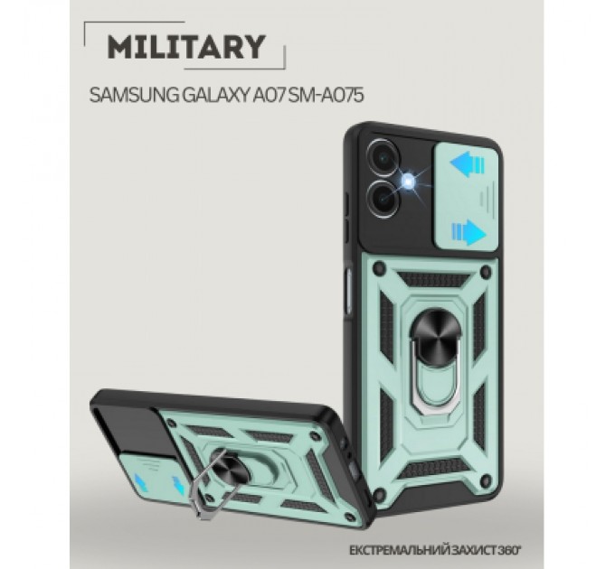 BeCover Чохол до мобільного телефона BeCover Military Samsung Galaxy A07 SM-A075 Dark Green (713899)