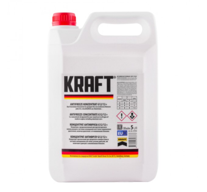 KRAFT Антифриз KRAFT G12/G12+ (червоний) 5л (KF104)