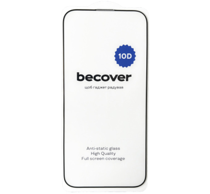 BeCover Скло захисне BeCover Apple iPhone 16e 10D Black (713235)
