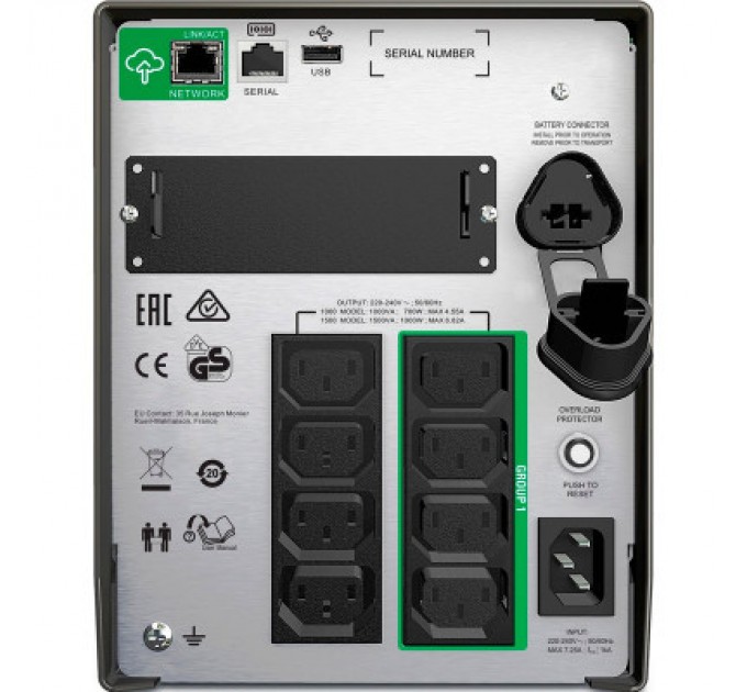 APC Пристрій безперебійного живлення APC Smart-UPS 1500VA LCD SmartConnect (SMT1500IC)