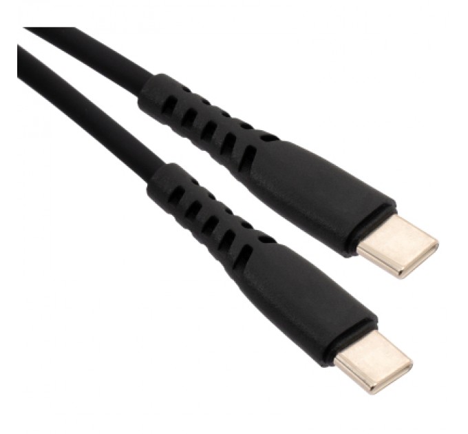 Vinga Дата кабель USB-C to USB-C 1.2m 60W Silicon Black Vinga (VCDCCC2612SB)