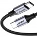 Ugreen Дата кабель USB-C to USB-C 2.0m US261 18W Round Cable Nickel Plating Aluminum Shell Black Ugreen (50152)
