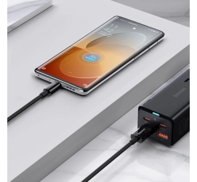 Baseus Дата кабель USB 2.0 AM to USB-C 1.0m Superior Fast Charging 60W black Baseus (CAYS000901)