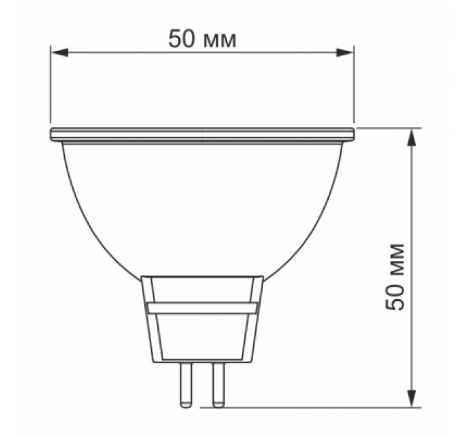 TITANUM Лампочка TITANUM LED MR16e 6W GU5.3 4100K (VL-MR16e-06534)