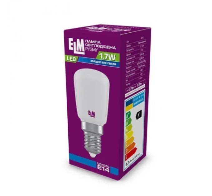 ELM Лампочка ELM Pigmy 1.7W C10 E14 4000 T26 (18-0193)