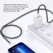 ColorWay Дата кабель USB-C to USB-C 2.0m (braided cotton) (PD Fast Charging 60W) 3.0А black ColorWay (CW-CBPDCC068-BK)