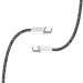 ColorWay Дата кабель USB-C to USB-C 2.0m (braided cotton) (PD Fast Charging 60W) 3.0А black ColorWay (CW-CBPDCC068-BK)
