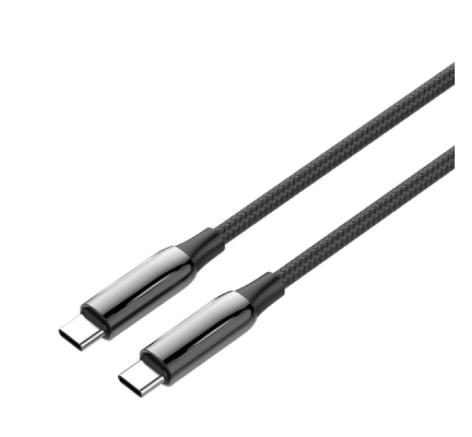 ColorWay Дата кабель USB-C to USB-C 1.0m (PVC+Aluminum Alloy) (PD Fast Charging 240W) 5А black ColorWay (CW-CBPDCC069-BK)
